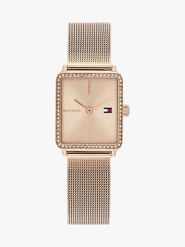 21.3MM Crystal Accent Square Dial Watch 21.3MM Crystal Accent Square Dial Watch
