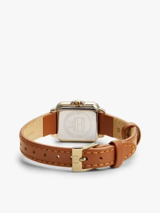 24MM Leather Strap Dress Watch