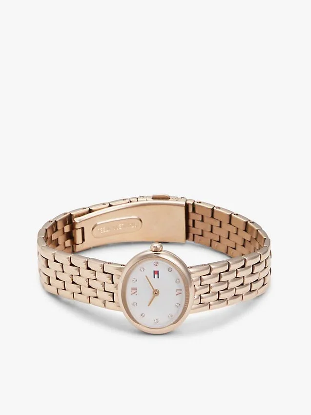25MM Oval Crystal Accent Link Watch 25MM Oval Crystal Accent Link Watch