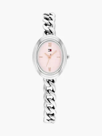 27MM Textured Oval Dial Chain Watch