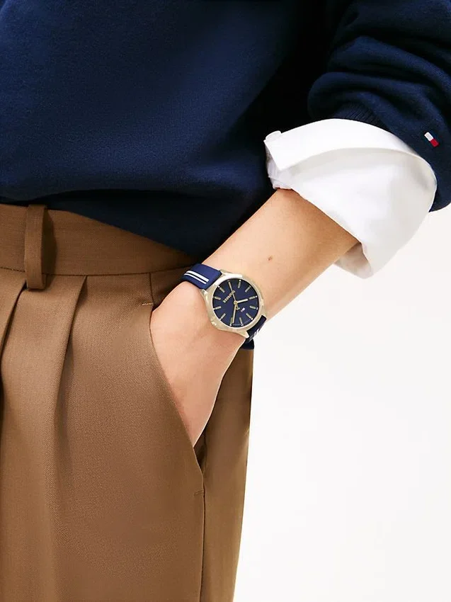 34MM Signature Stripe Strap Watch 34MM Signature Stripe Strap Watch