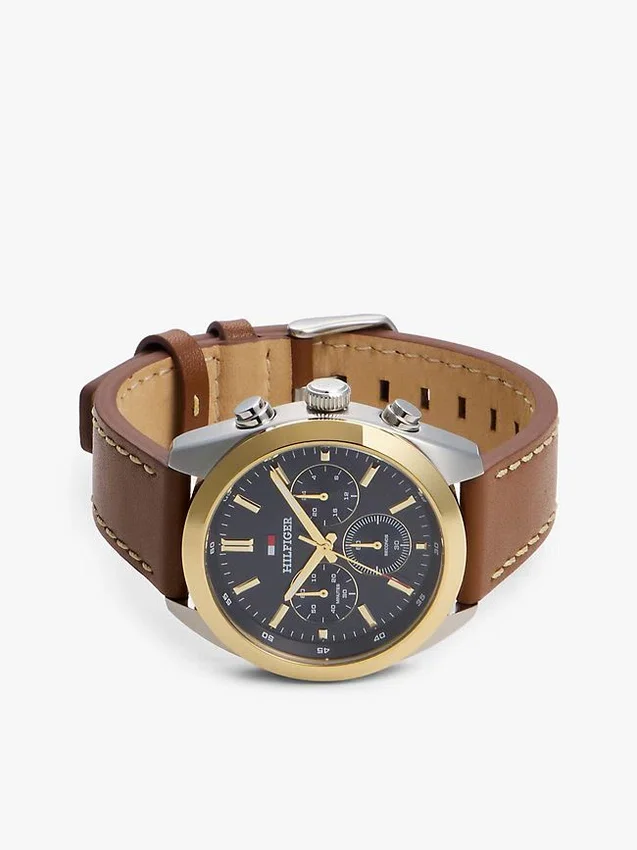 40MM Leather Strap Chronograph Watch 40MM Leather Strap Chronograph Watch
