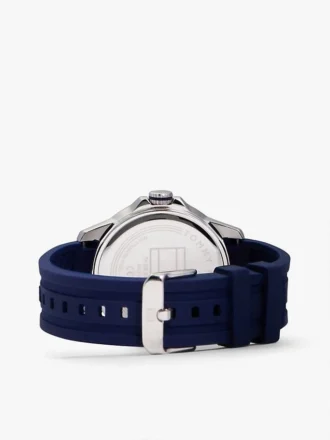 43MM Silicone Strap Chronograph Watch