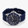 43MM Silicone Strap Chronograph Watch