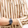43MM Silicone Strap Chronograph Watch