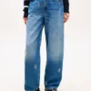 Allover Crest Mid-Rise Barrel Jean Allover Crest Mid-Rise Barrel Jean