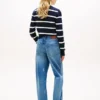 Allover Crest Mid-Rise Barrel Jean Allover Crest Mid-Rise Barrel Jean
