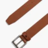 Allover Flag Logo Leather Belt Allover Flag Logo Leather Belt