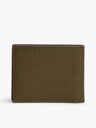 Allover Flag Logo Leather Bifold Wallet