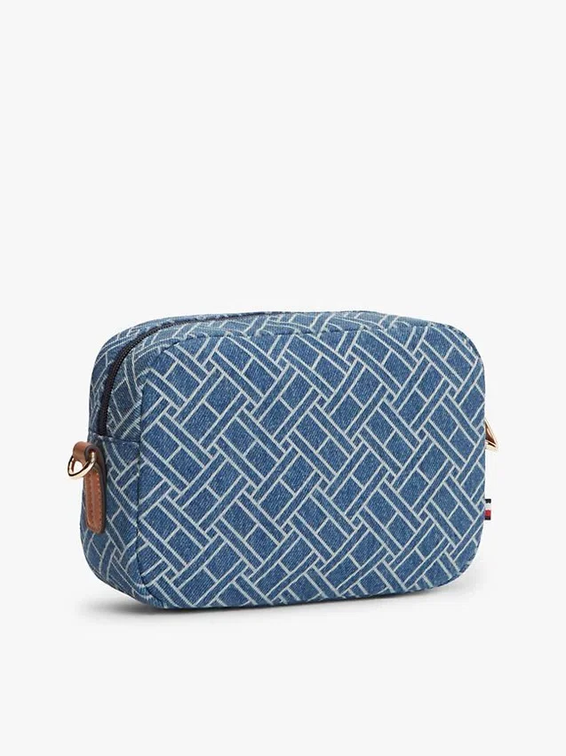 Allover Flag Print Denim Crossbody Bag Allover Flag Print Denim Crossbody Bag