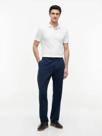 Allover Flag Print Interlock Polo