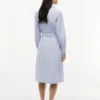 Allover Floral Striped Midi Shirtdress Allover Floral Striped Midi Shirtdress