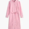Allover Floral Striped Midi Shirtdress Allover Floral Striped Midi Shirtdress
