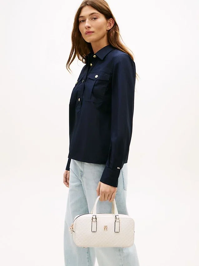 Allover Monogram East-West Crossbody Bag Allover Monogram East-West Crossbody Bag