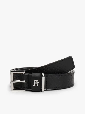 Allover Monogram Leather Belt