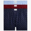 Allover Monogram Woven Boxer 3-Pack