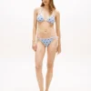 Allover Script Monogram Bikini Top Allover Script Monogram Bikini Top