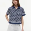 Allover Script Monogram Voile Shirt Allover Script Monogram Voile Shirt