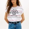 Arch Logo Striped Dolman Sleeve T-Shirt Arch Logo Striped Dolman Sleeve T-Shirt