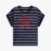 Arch Logo Striped Dolman Sleeve T-Shirt Arch Logo Striped Dolman Sleeve T-Shirt