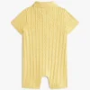 Babies’ Cable Knit Polo Shortall