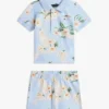 Babies’ Floral Print Polo & Short Set Babies’ Floral Print Polo & Short Set