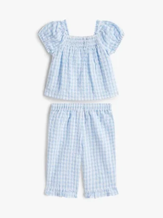 Babies’ Gingham Top & Pant Set