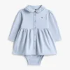 Babies’ Long-Sleeve Stretch Polo Dress