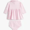 Babies’ Long-Sleeve Stretch Polo Dress