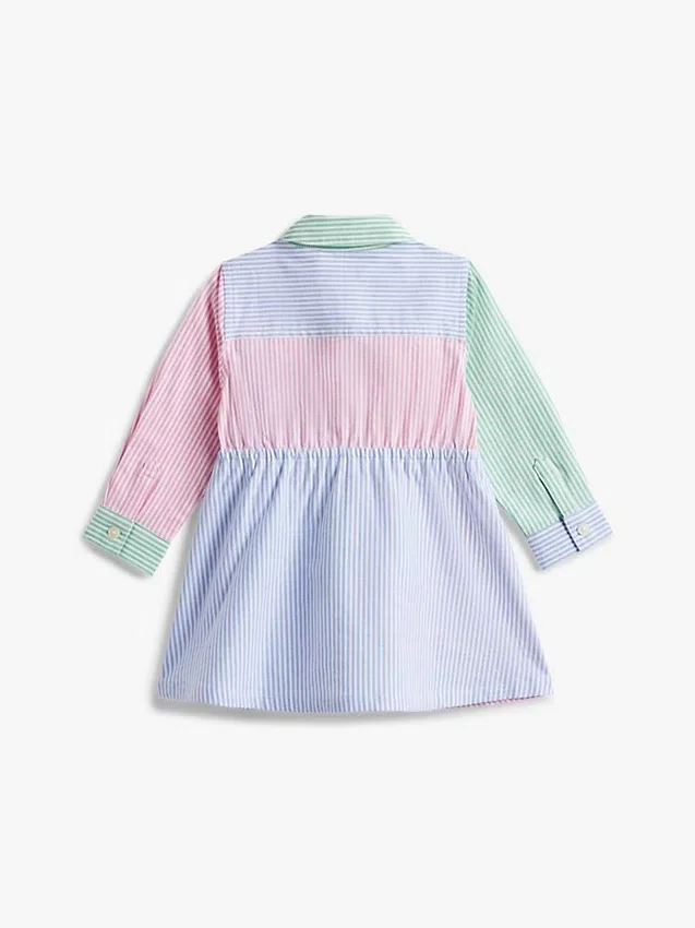 Babies’ Mixed Stripe Stretch Shirtdress Babies’ Mixed Stripe Stretch Shirtdress
