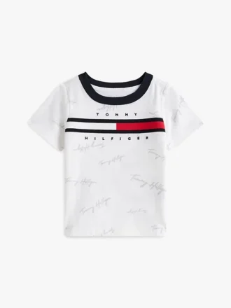 Babies’ Signature Flag Stripe Logo T-Shirt