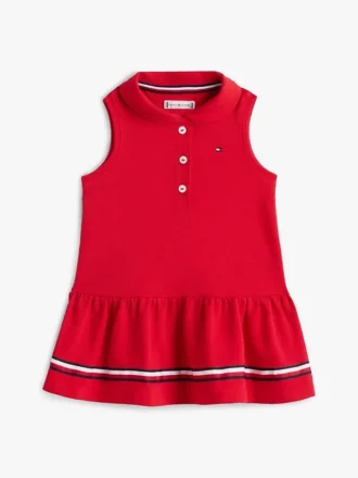 Babies’ Sleeveless Stretch Polo Dress