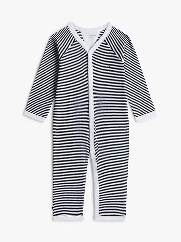 Babies’ Stripe Ribbed Footie Coverall Babies’ Stripe Ribbed Footie Coverall