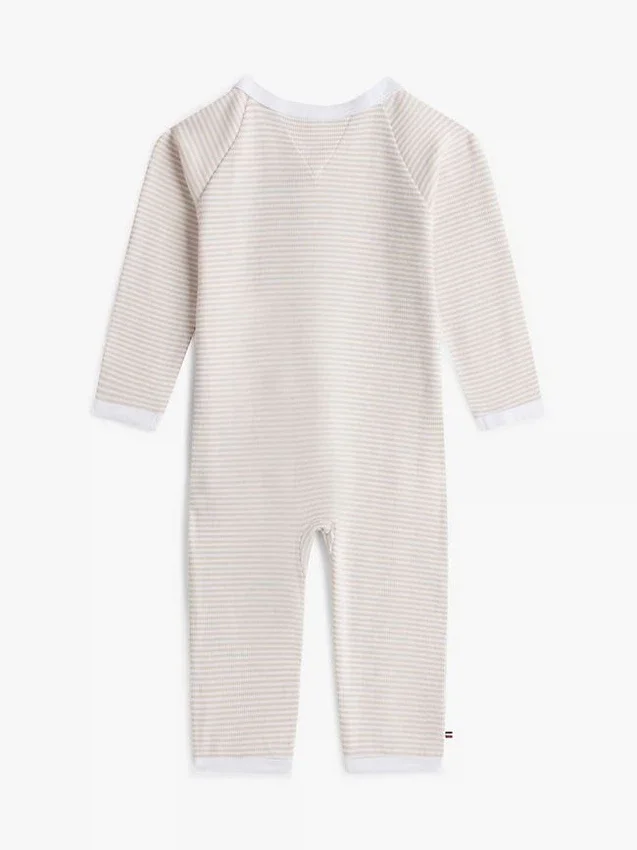 Babies’ Stripe Ribbed Footie Coverall Babies’ Stripe Ribbed Footie Coverall