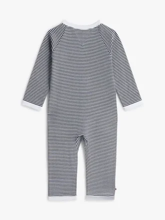 Babies’ Stripe Ribbed Footie Coverall