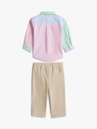 Babies’ Stripe Shirt and Pant Set