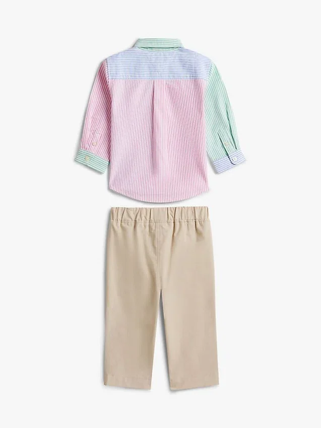 Babies’ Stripe Shirt and Pant Set Babies’ Stripe Shirt and Pant Set