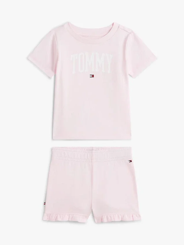 Babies’ Tommy Logo T-Shirt & Short Set Babies’ Tommy Logo T-Shirt & Short Set