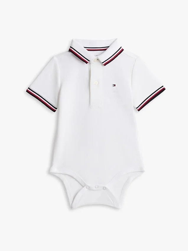 Babies’ Tommy Wicking Polo Onesie Babies’ Tommy Wicking Polo Onesie