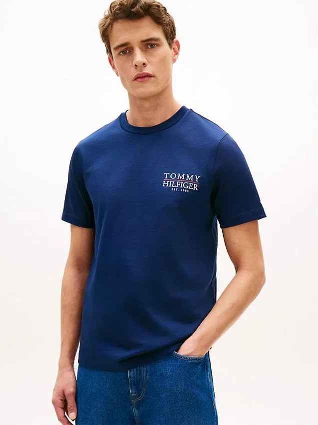 Back Logo Graphic Slub Cotton T-Shirt Back Logo Graphic Slub Cotton T-Shirt