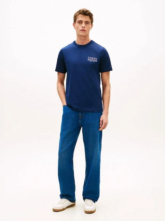 Back Logo Graphic Slub Cotton T-Shirt Back Logo Graphic Slub Cotton T-Shirt