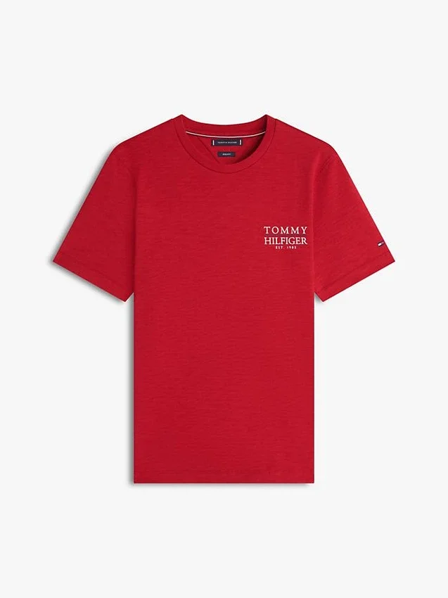 Back Logo Graphic Slub Cotton T-Shirt Back Logo Graphic Slub Cotton T-Shirt