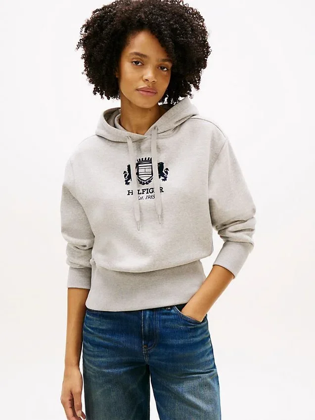 Badge Crest Logo Brushed-Back Hoodie Badge Crest Logo Brushed-Back Hoodie