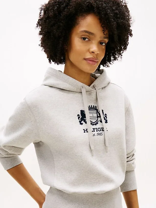 Badge Crest Logo Brushed-Back Hoodie Badge Crest Logo Brushed-Back Hoodie