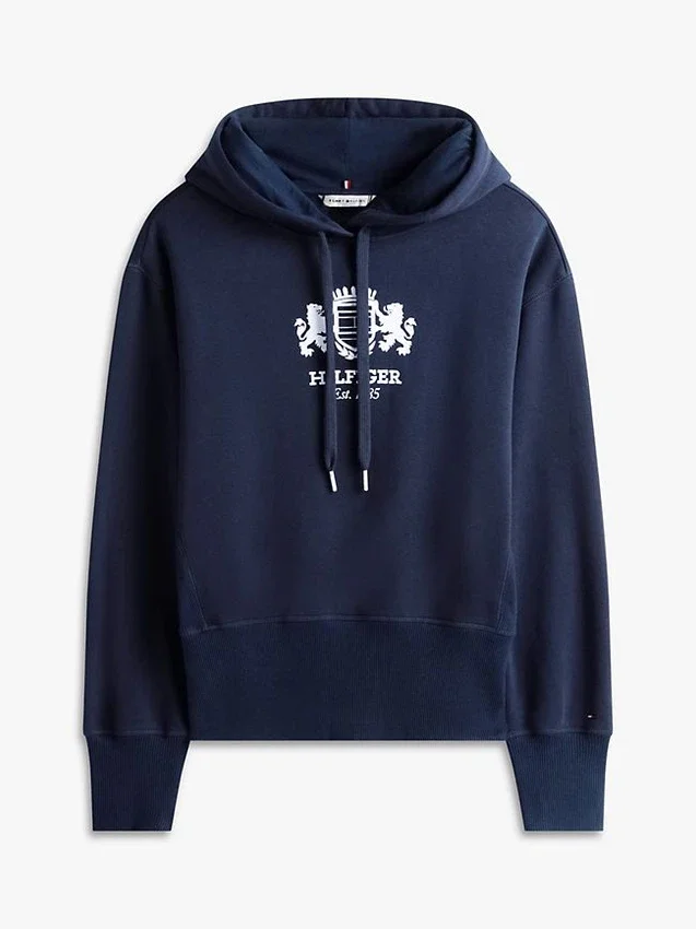 Badge Crest Logo Brushed-Back Hoodie Badge Crest Logo Brushed-Back Hoodie