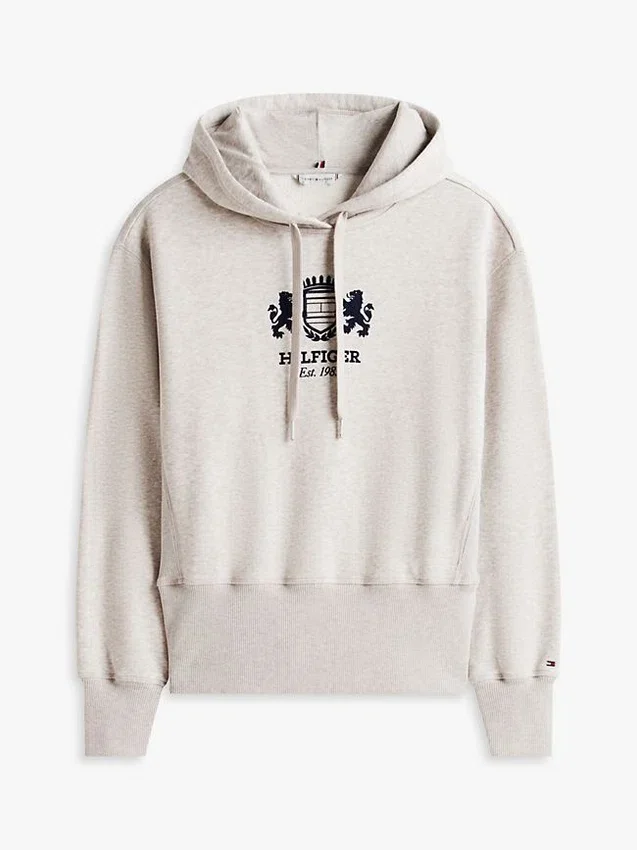 Badge Crest Logo Brushed-Back Hoodie Badge Crest Logo Brushed-Back Hoodie