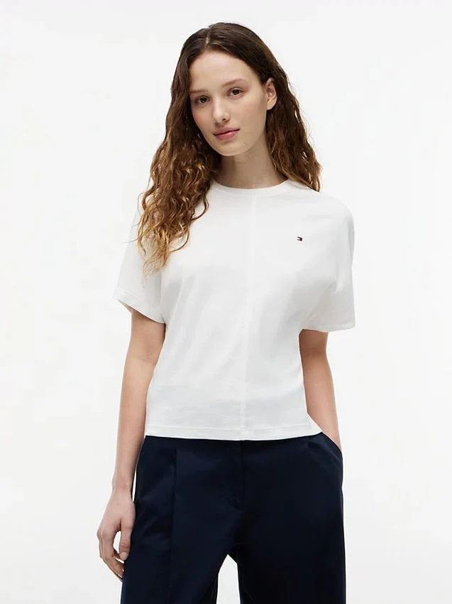 Batwing-Sleeve Crewneck T-Shirt Batwing-Sleeve Crewneck T-Shirt