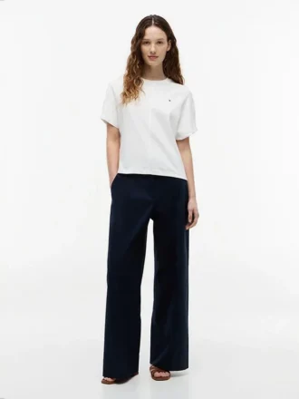 Batwing-Sleeve Crewneck T-Shirt