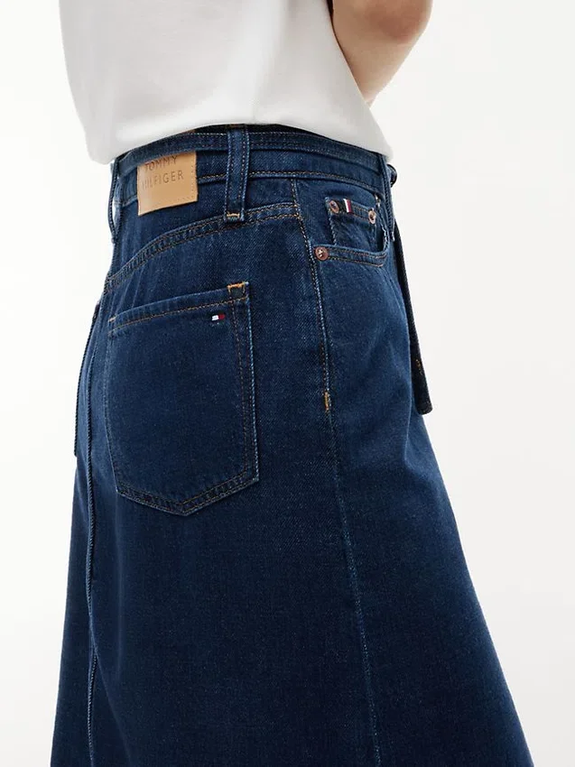 Belted Denim Skirt Belted Denim Skirt