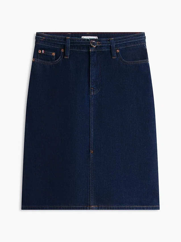 Belted Denim Skirt Belted Denim Skirt